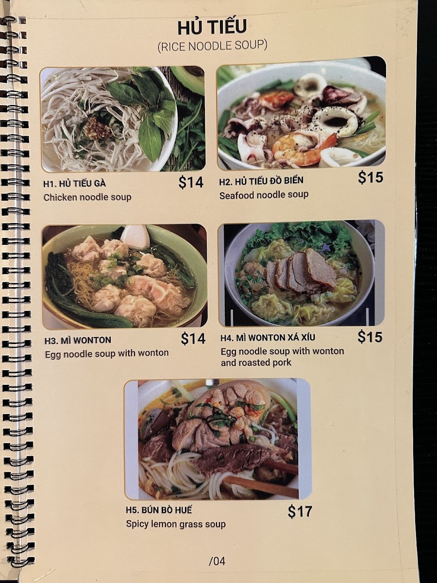 Number One Pho Menu - Image 2