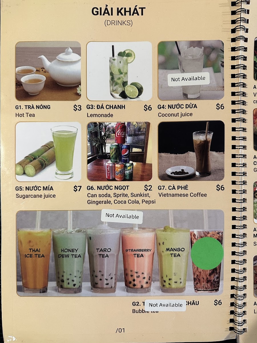 Number One Pho Menu - Image 4